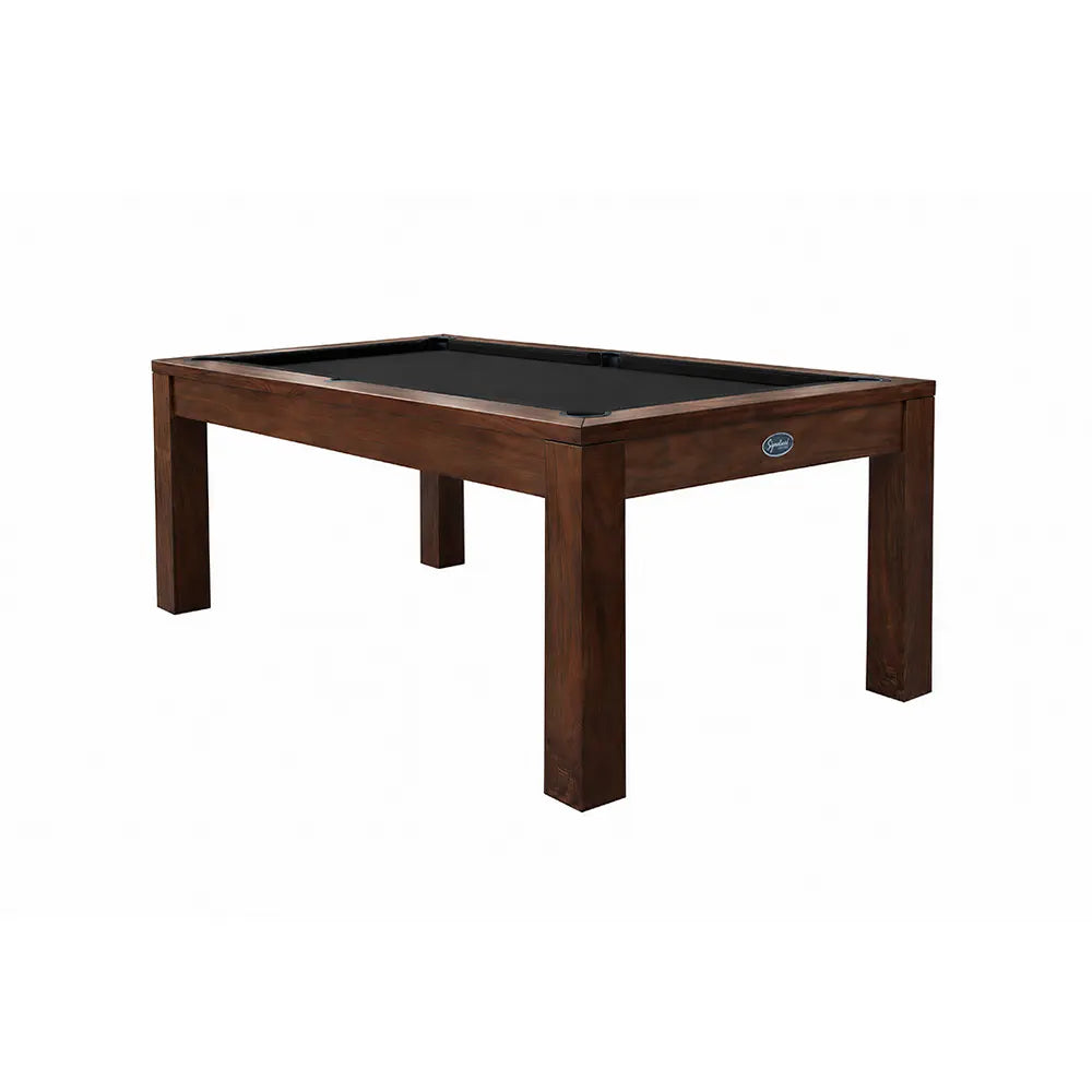 RASSON P4 English Pool Table with Dining Top, Solid Wood, 7Ft