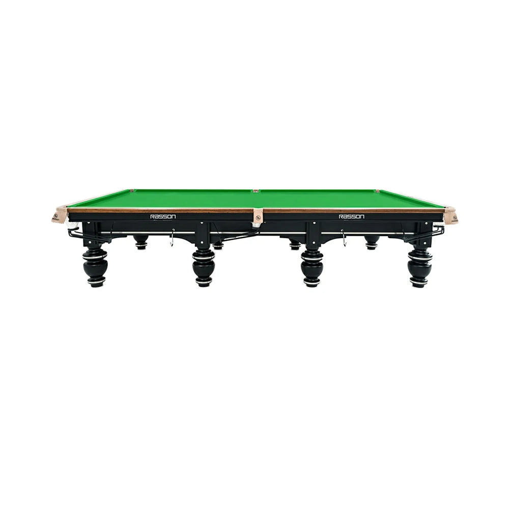 RASSON Strong II Chinese Pool Table with Cues, 9ft, Black