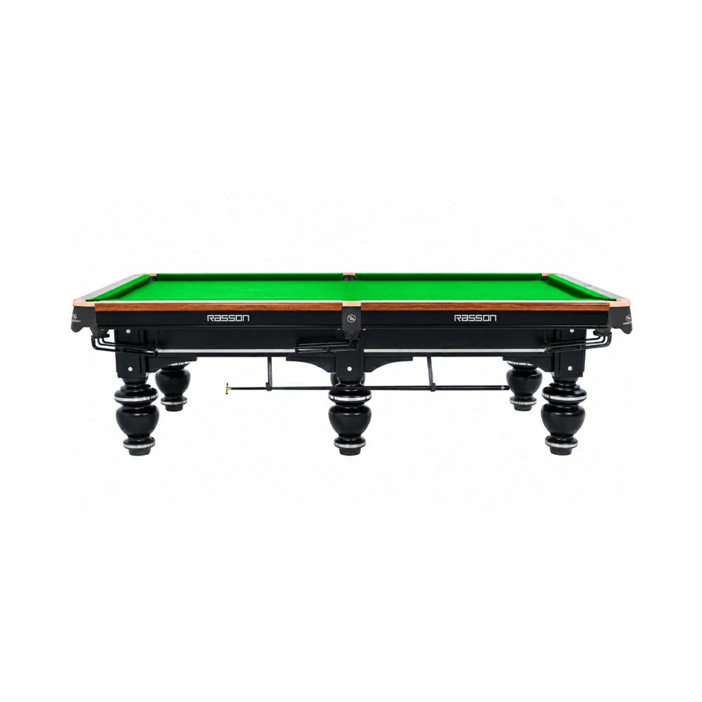 RASSON Strong II Chinese Pool Table with Cues, 9ft, Black
