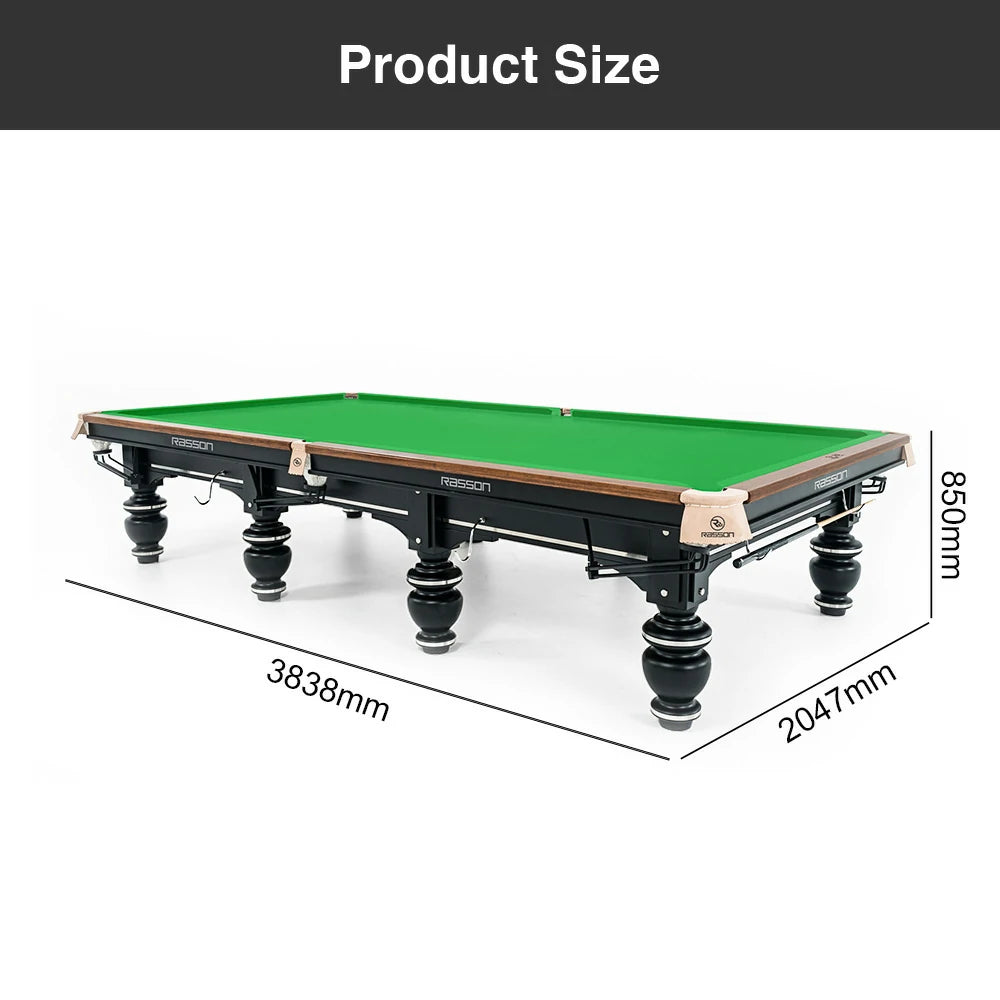 RASSON Strong II Snooker Table, Heating System, 12ft