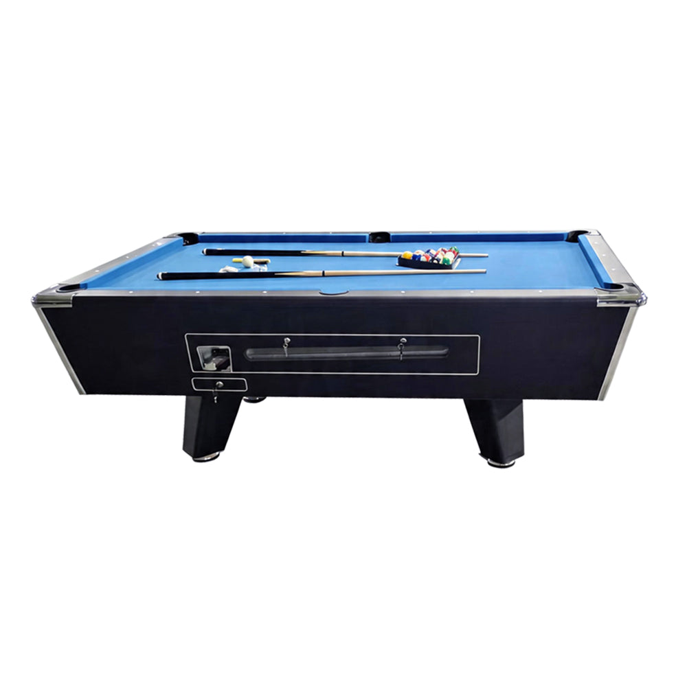 Coin-Operated Billiard Table, Complete with All Accessories, 7FT