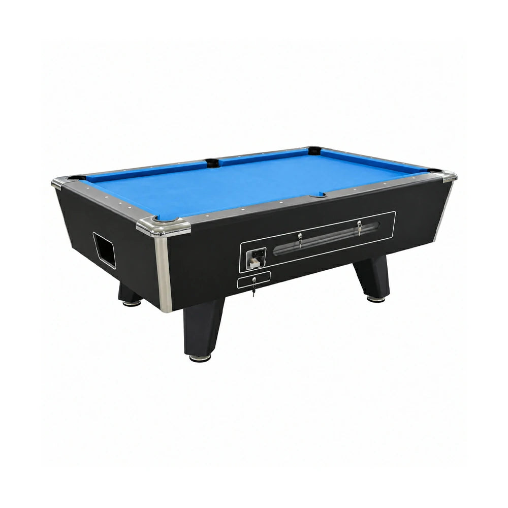 Coin-Operated Billiard Table, Complete with All Accessories, 7FT