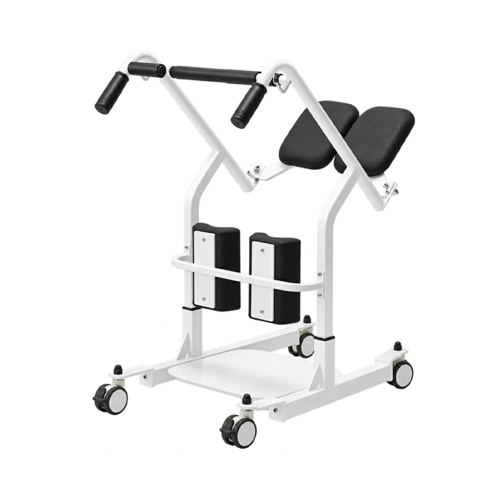 Eeeza HD006 Transfer Stand-up Wheelchair, Steel, 135kg Capacity, White