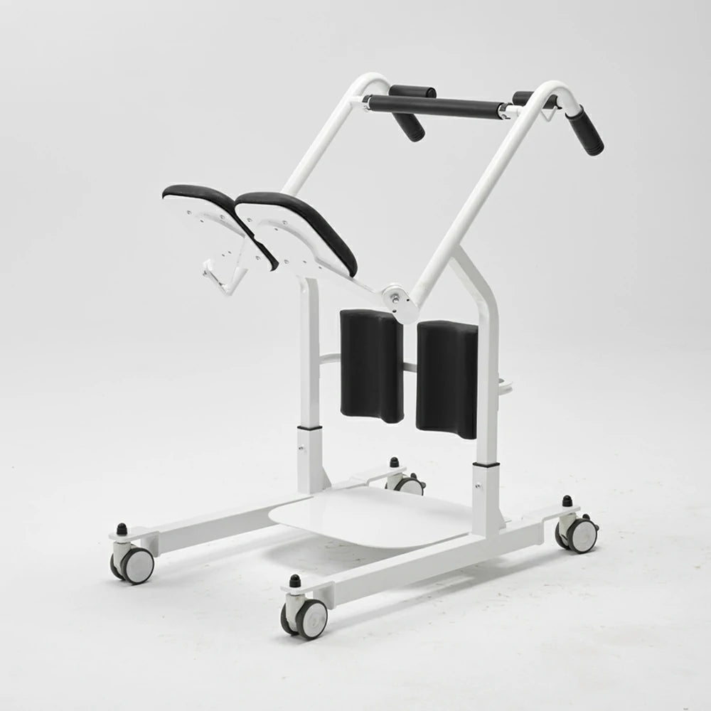 Eeeza HD006 Transfer Stand-up Wheelchair, Steel, 135kg Capacity, White