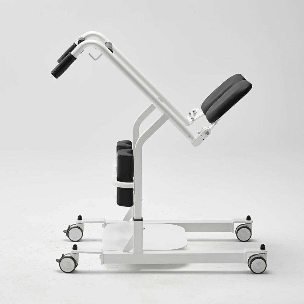 Eeeza HD006 Transfer Stand-up Wheelchair, Steel, 135kg Capacity, White