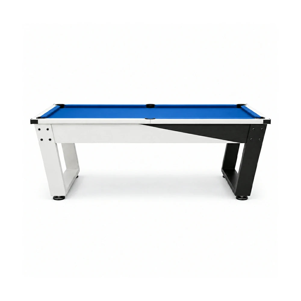 Pool Table with Marble Slate, Iron Legs and Complete Accessories, 7ft