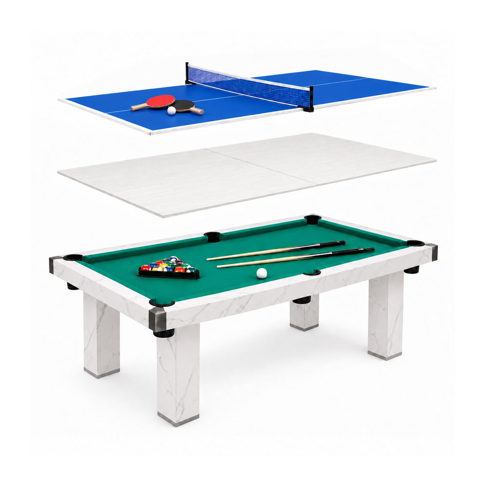 Eeeza Billiard Pool Table for Outdoor, Marble, Weatherproof