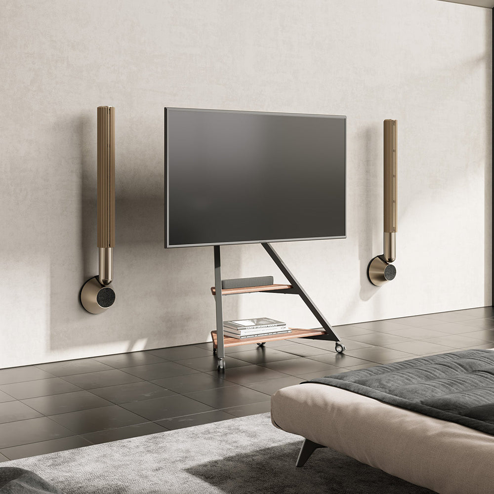 FITUEYES Eiffel V2 FT88 Floor TV Stand with Wheels for 55'-88' Screens