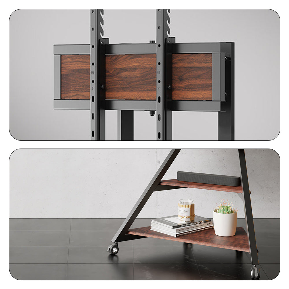 FITUEYES Eiffel V2 FT88 Floor TV Stand with Wheels for 55'-88' Screens