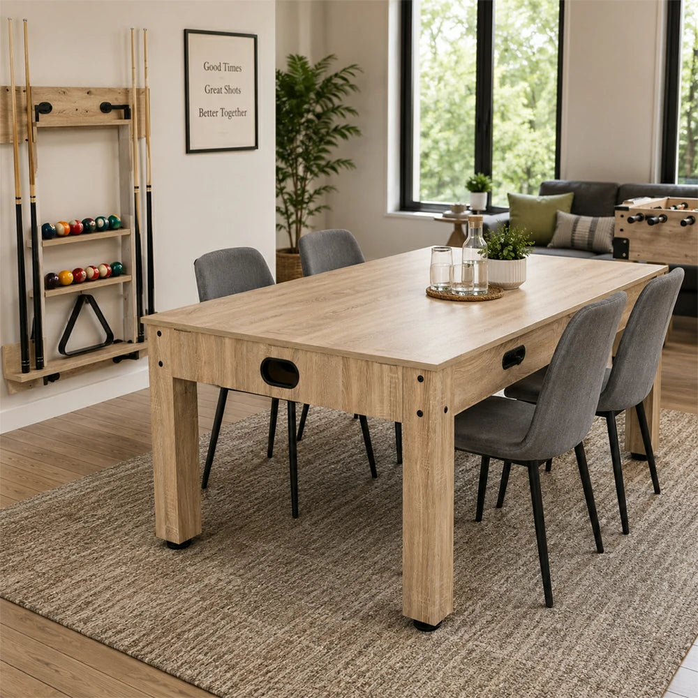 Eeeza 4-in-1 Multi-functional Game Table with Full Accessories, 7ft