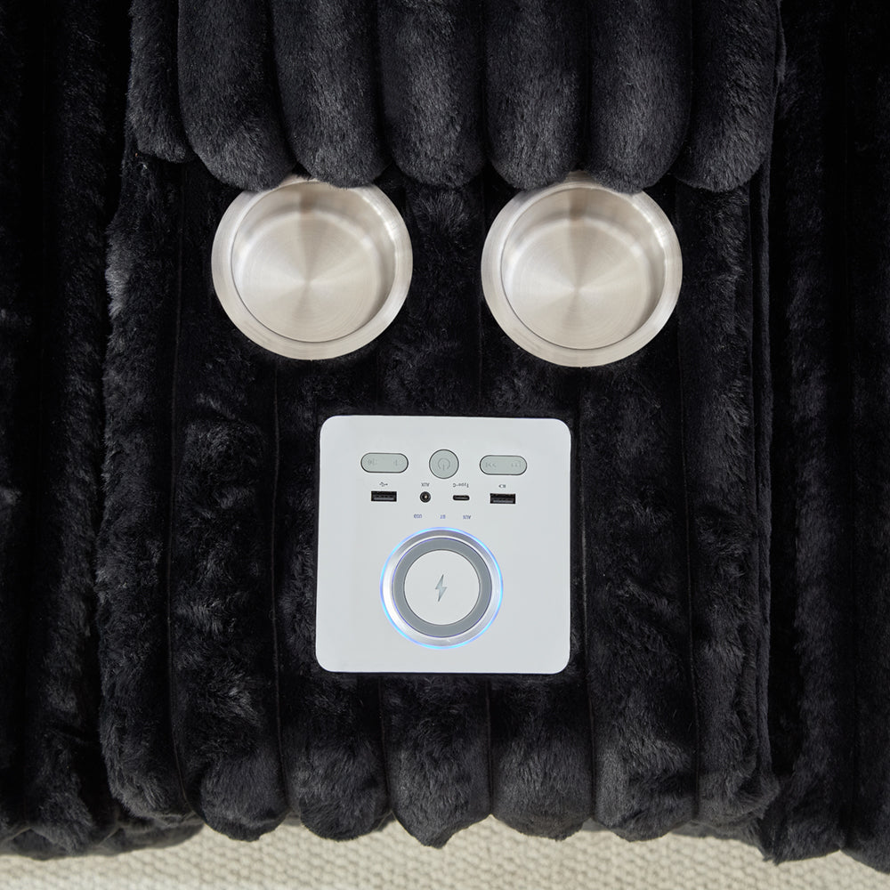 Eeeza Adjustable Modular Sofa Bed with Speaker and Wireless Charger