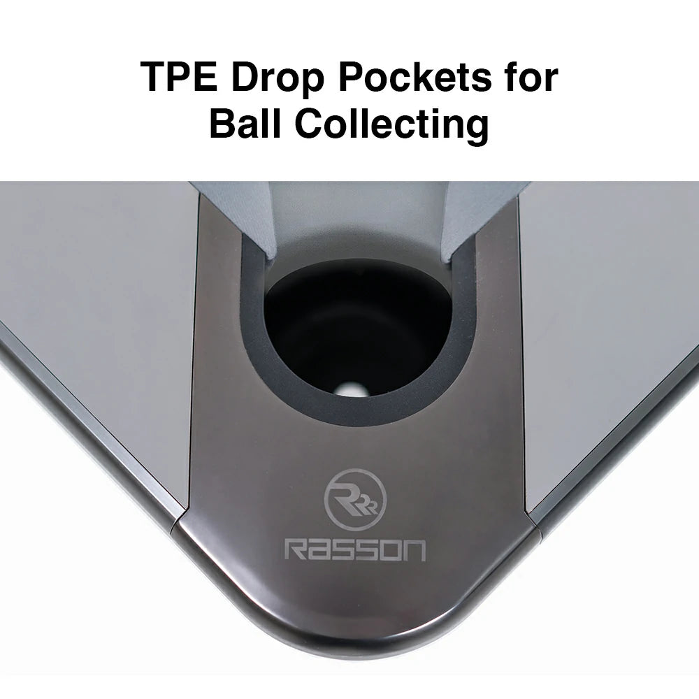 RASSON Wolf US Pool Table, Silver Fluorocarbon, 9Ft