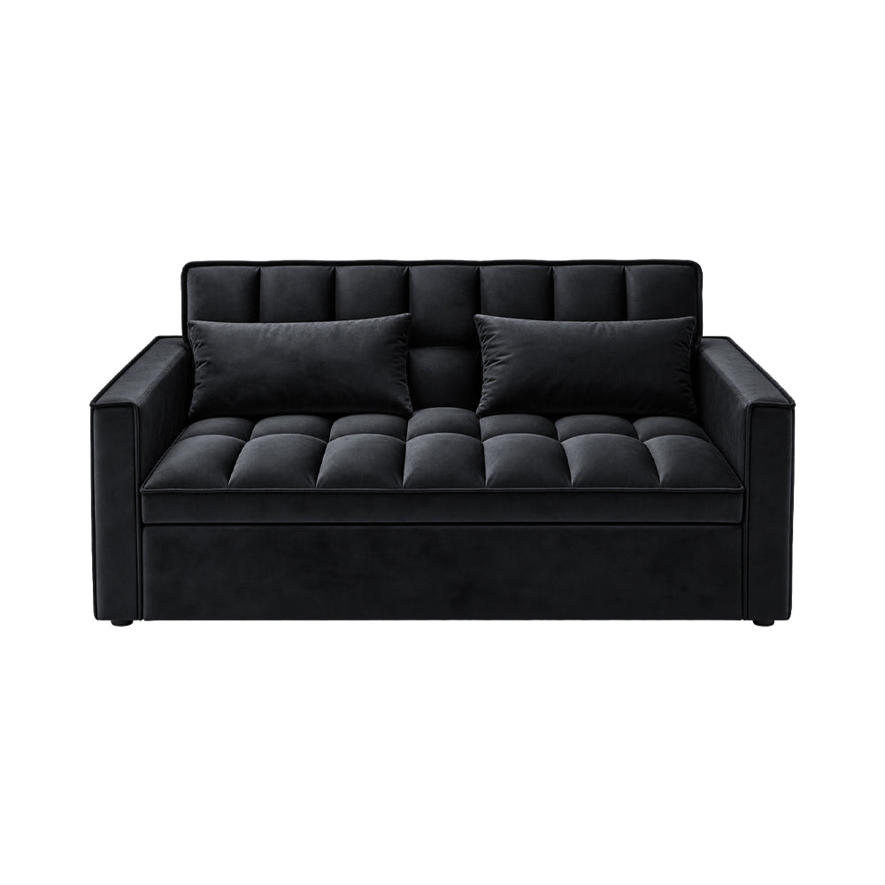 Modern and Multi-functional Foldable Sofa Bed, 2-seater, Velvet, 190cm
