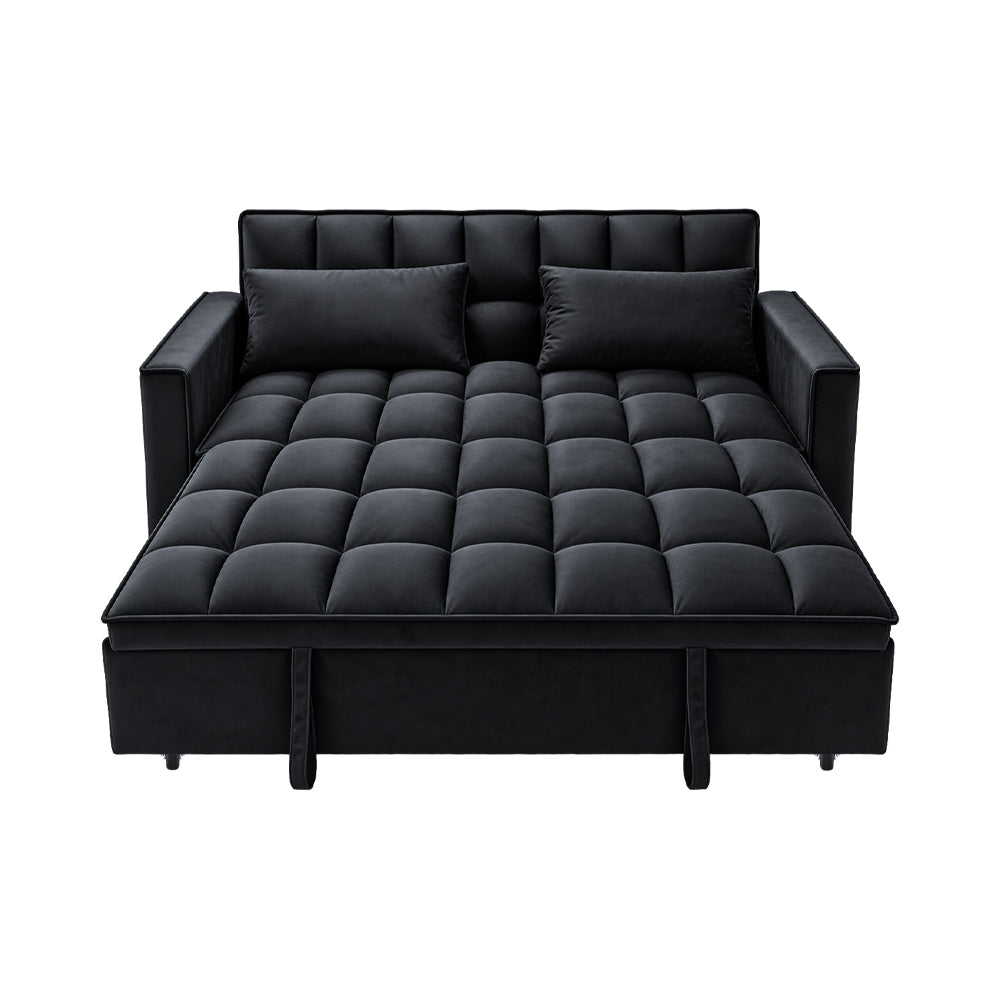 Modern and Multi-functional Foldable Sofa Bed, 2-seater, Velvet, 190cm