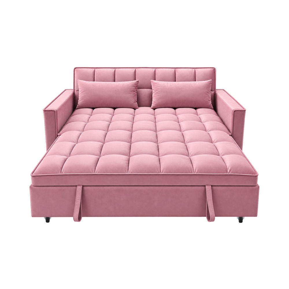 Modern and Multi-functional Foldable Sofa Bed, 2-seater, Velvet, 190cm