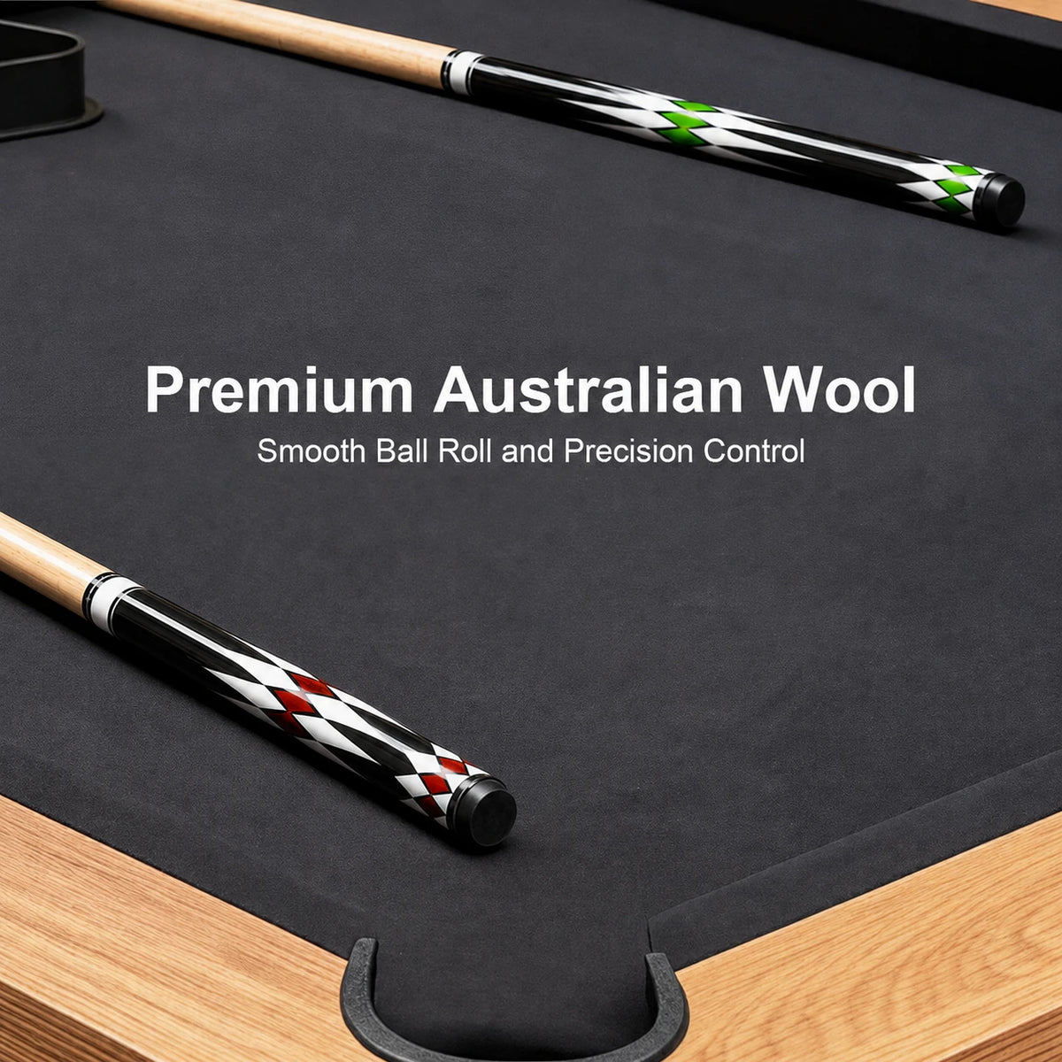Eeeza Pool Table with Ball Return and Tabletop, Full Accessories, 7Ft