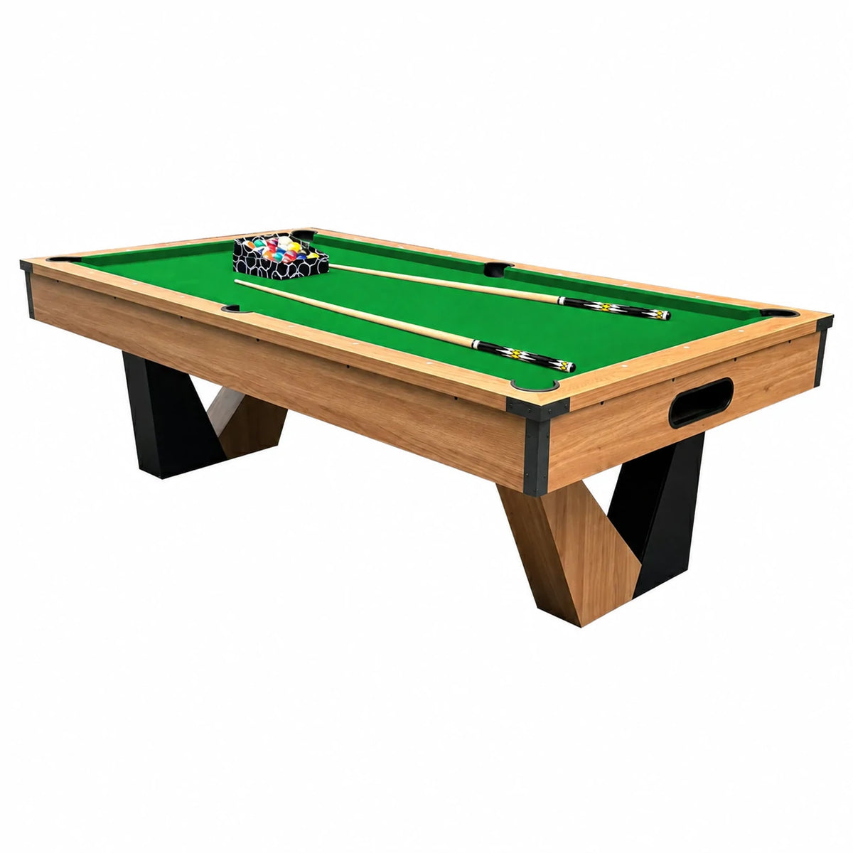 Eeeza Pool Table with Ball Return and Tabletop, Full Accessories, 7Ft