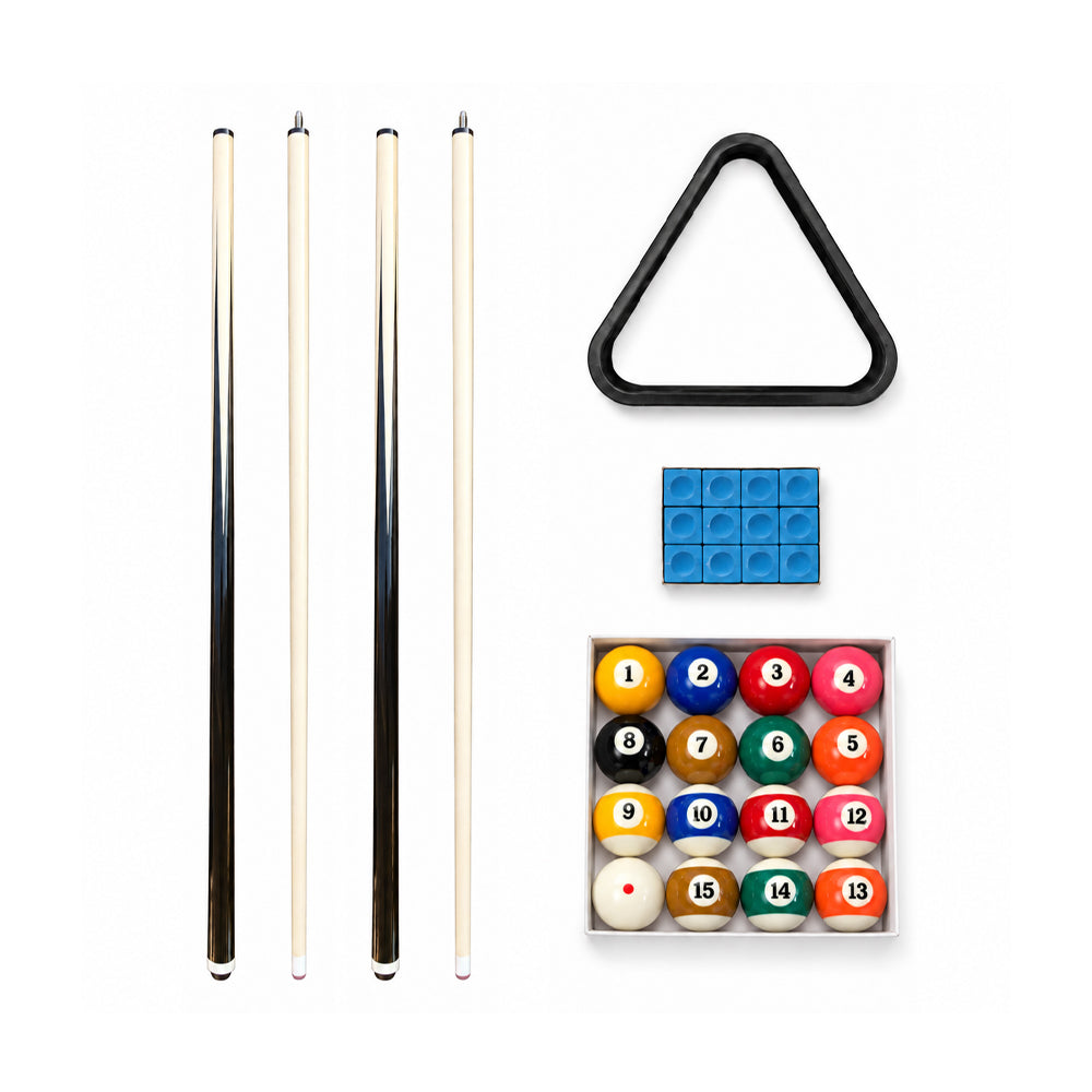 Eeeza Billiard Pool Table Cues and Ball Set