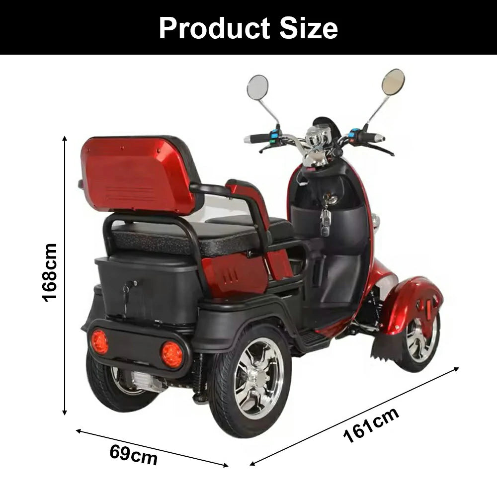 Eeeza B23 Family Electric Mobility Scooter, 800W 48V 20Ah