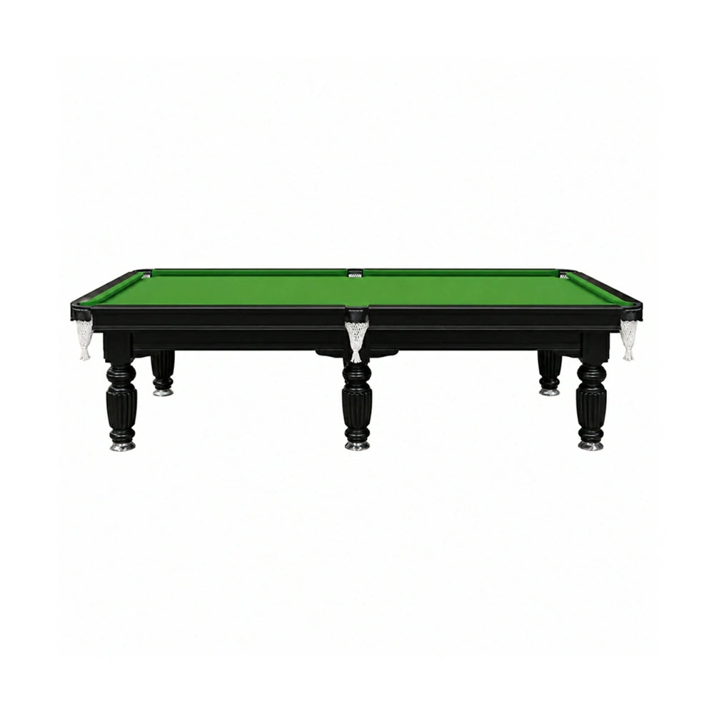 Eeeza Slate Billiard Pool Table with Accessories, Black Frame, 9Ft