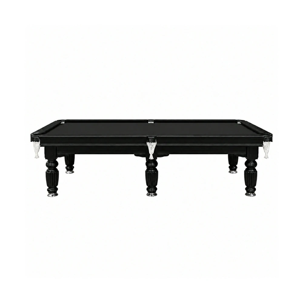 Eeeza Slate Billiard Pool Table with Accessories, Black Frame, 9Ft