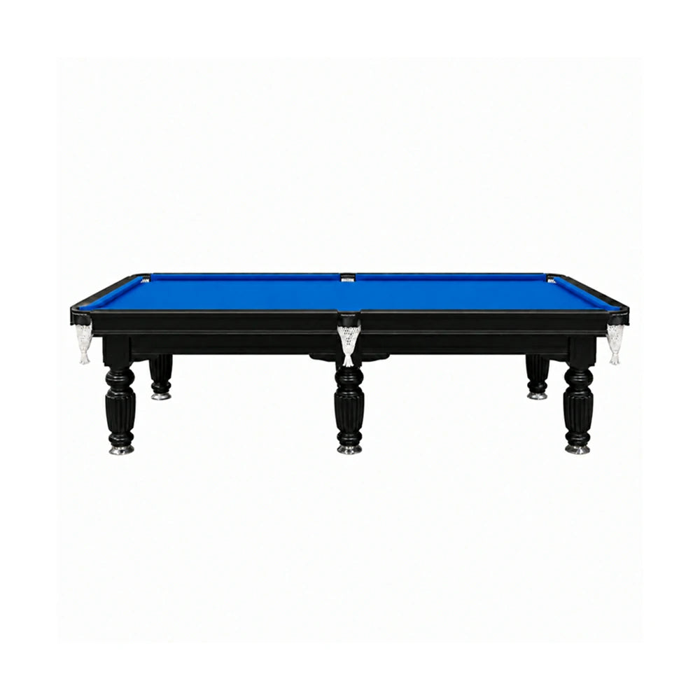 Eeeza Slate Billiard Pool Table with Accessories, Black Frame, 9Ft