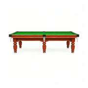 Eeeza Slate Billiard Pool Table with Accessories, Walnut Frame, 9Ft