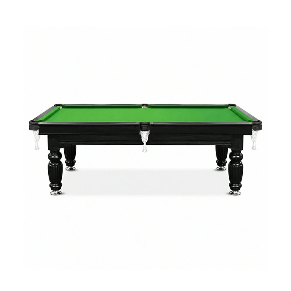 Eeeza Slate Billiard Pool Table with Accessories, Black Frame, 7Ft