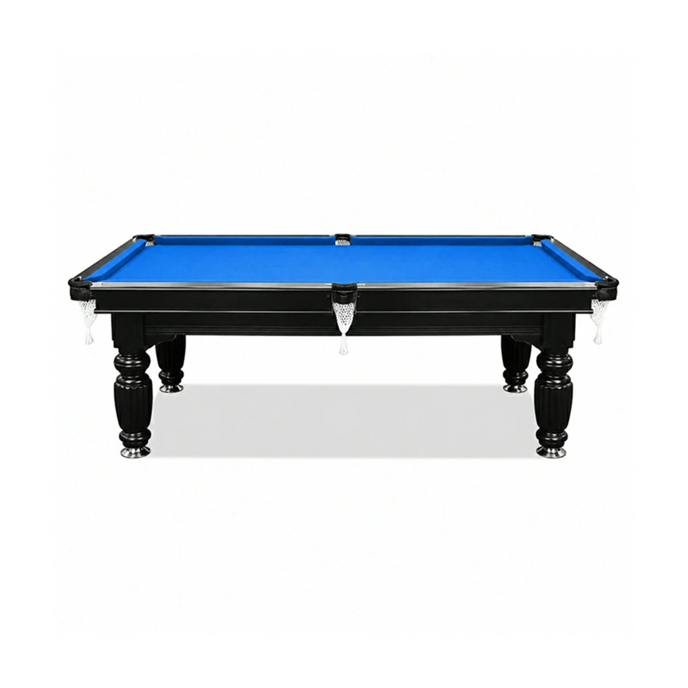 Eeeza Slate Billiard Pool Table with Accessories, Black Frame, 7Ft