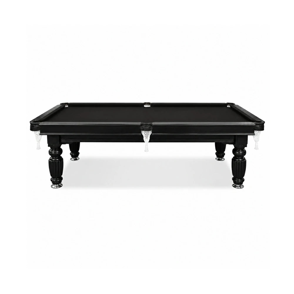 Eeeza Slate Billiard Pool Table with Accessories, Black Frame, 7Ft