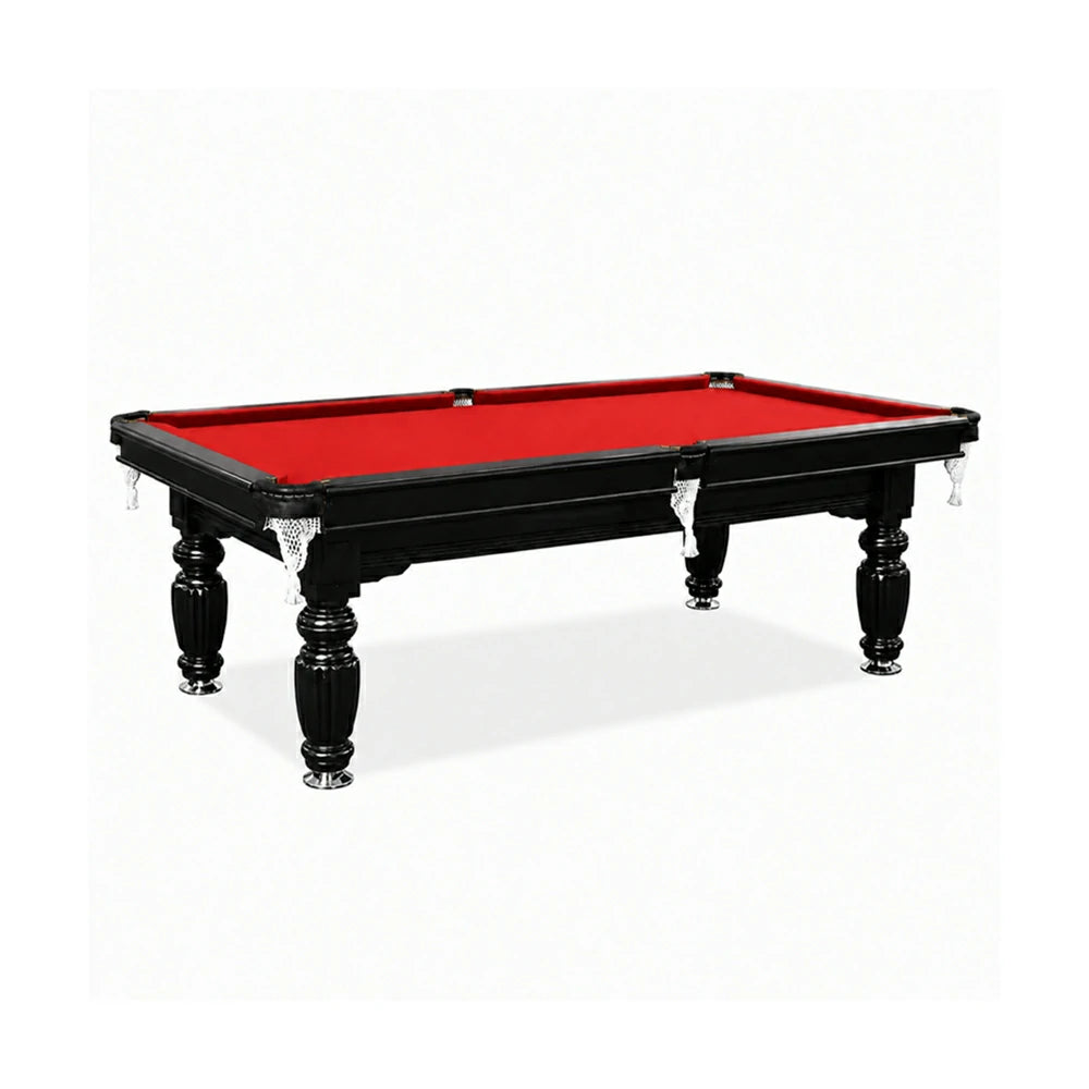 Eeeza Slate Billiard Pool Table with Accessories, Black Frame, 7Ft