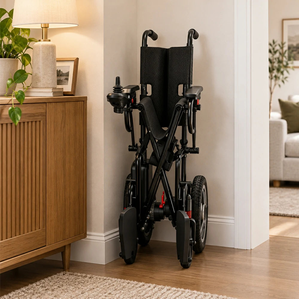 Eeeza N80012 Foldable and Portable Electric Wheelchair, 500W 24V 12A