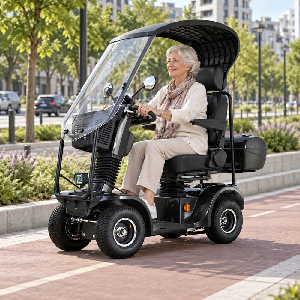 Eeeza BSH Deluxe Mobility Scooter for Senior, 500W 48V Comfort Cruiser