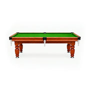 Eeeza Slate Billiard Pool Table with Accessories, Walnut Frame, 8Ft