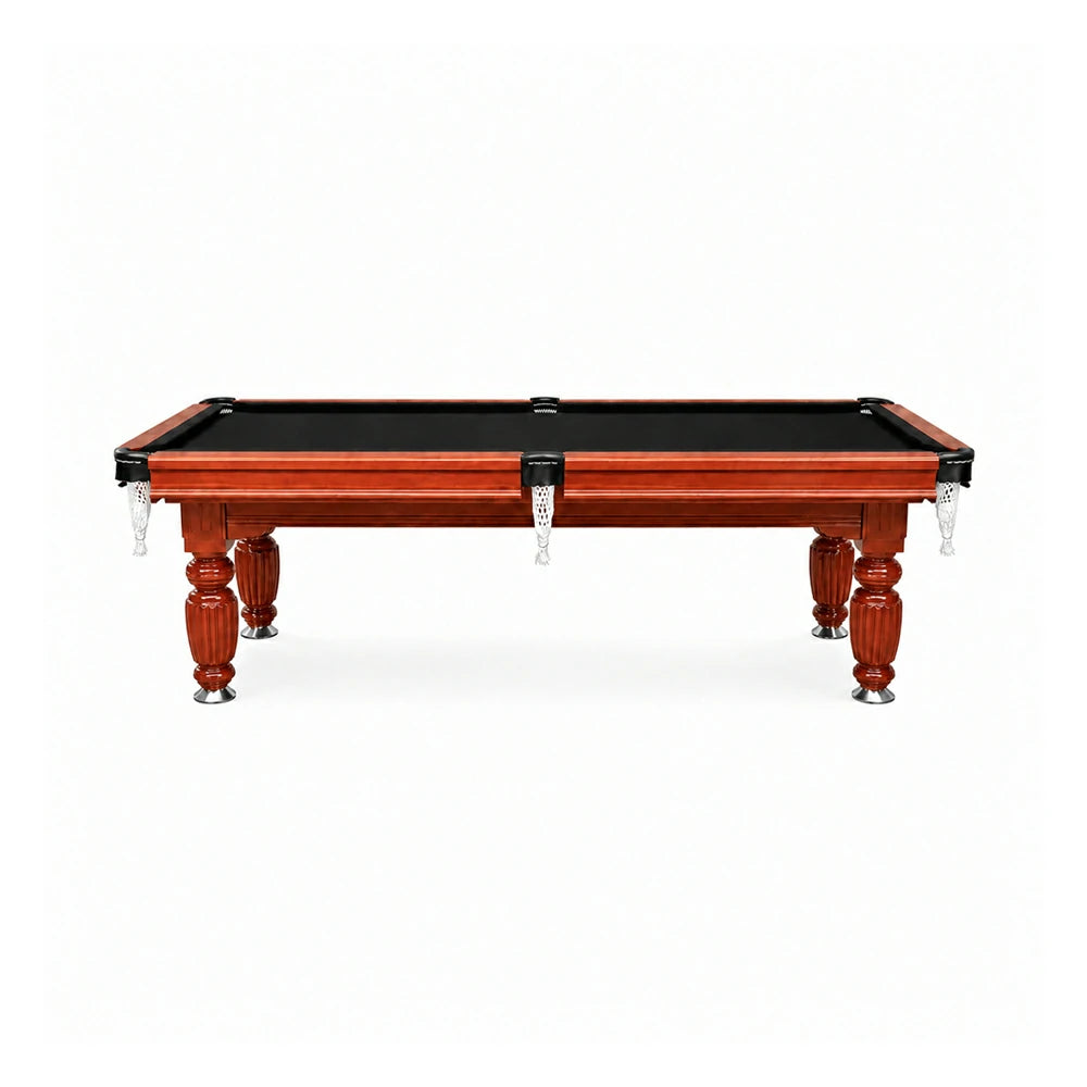 Eeeza Slate Billiard Pool Table with Accessories, Walnut Frame, 7Ft
