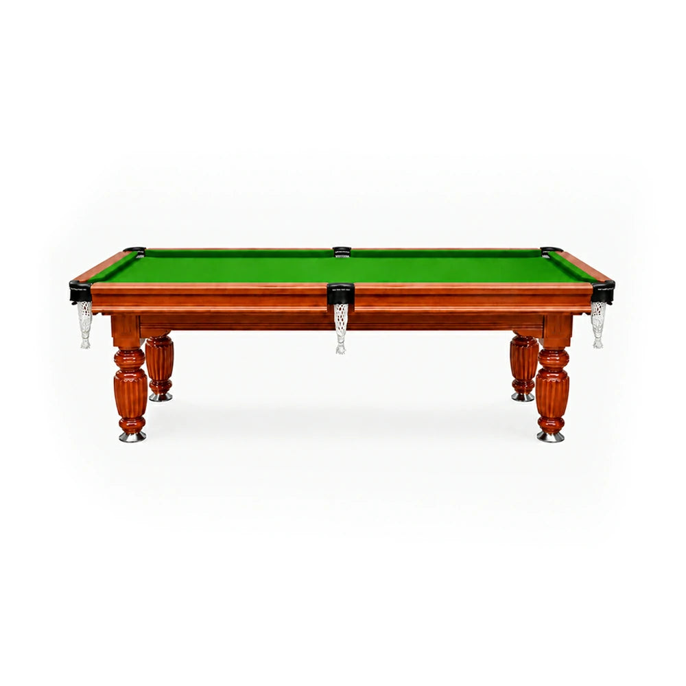 Eeeza Slate Billiard Pool Table with Accessories, Walnut Frame, 7Ft