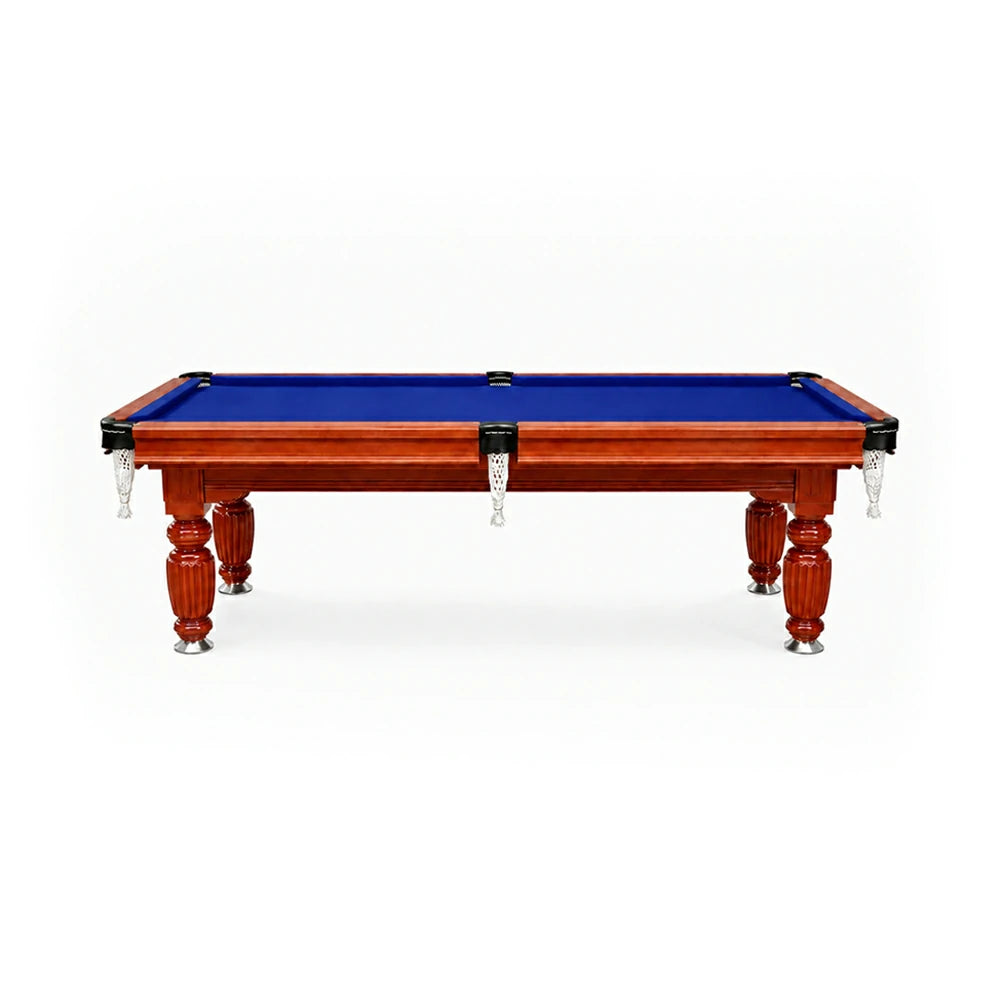 Eeeza Slate Billiard Pool Table with Accessories, Walnut Frame, 7Ft