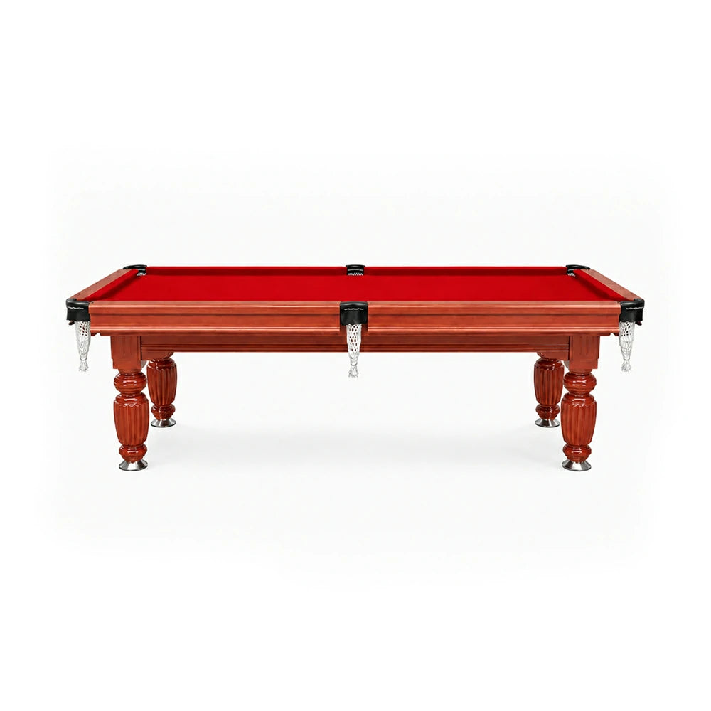 Eeeza Slate Billiard Pool Table with Accessories, Walnut Frame, 7Ft