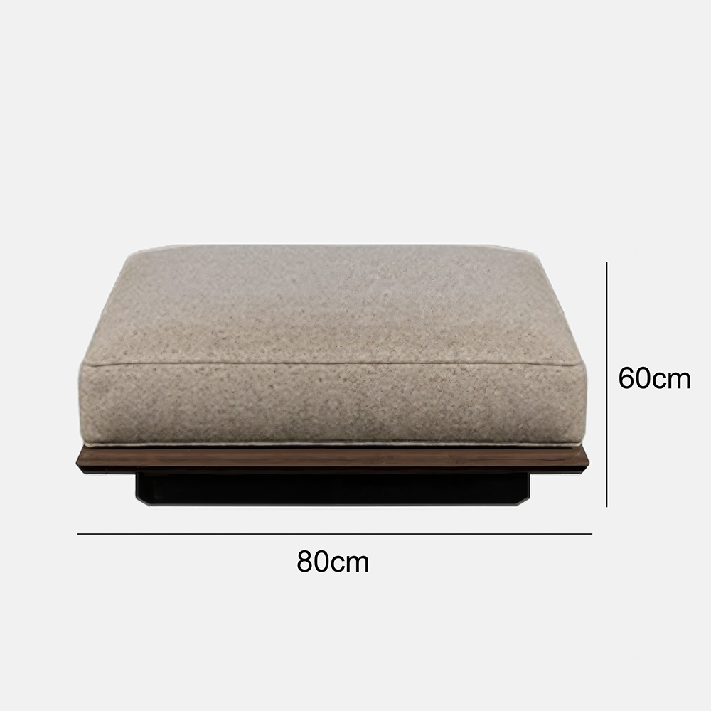 Eeeza 120–280cm Minimalist Linen Sofa – Bamboo Charcoal Foam, Larch Wood Frame