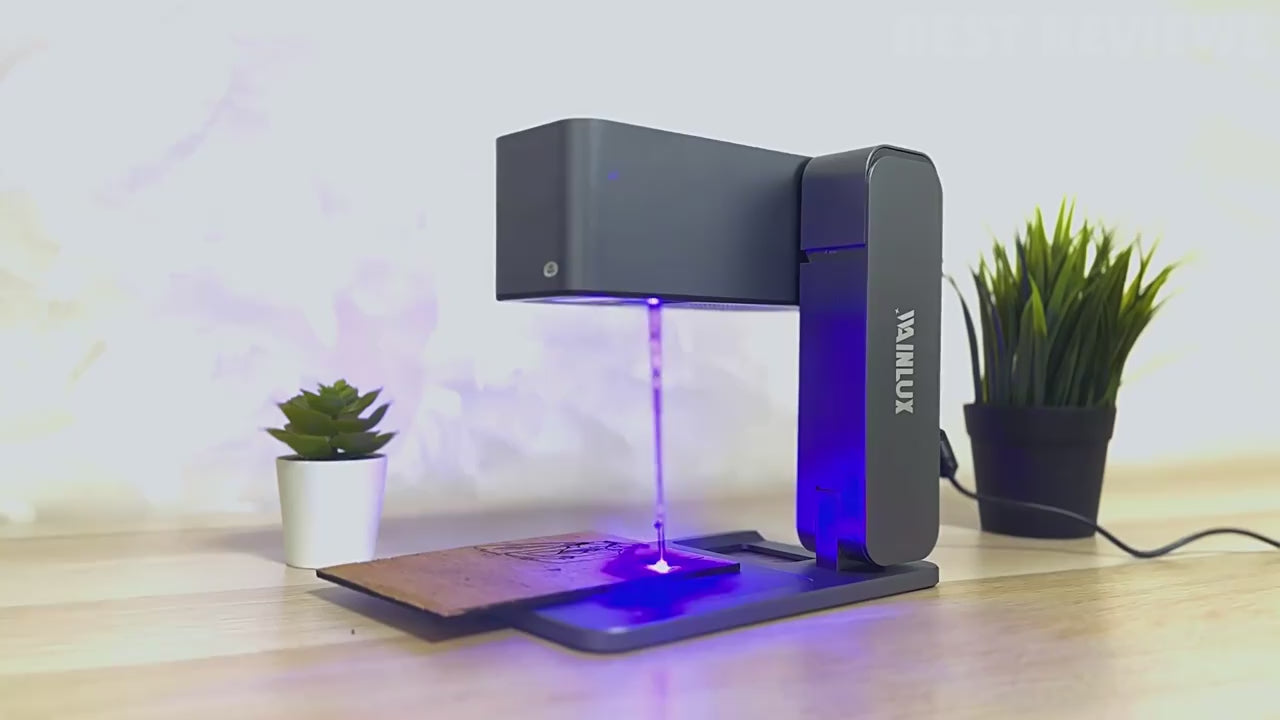 Load video: Eeeza Desktop Laser Engraving Machine