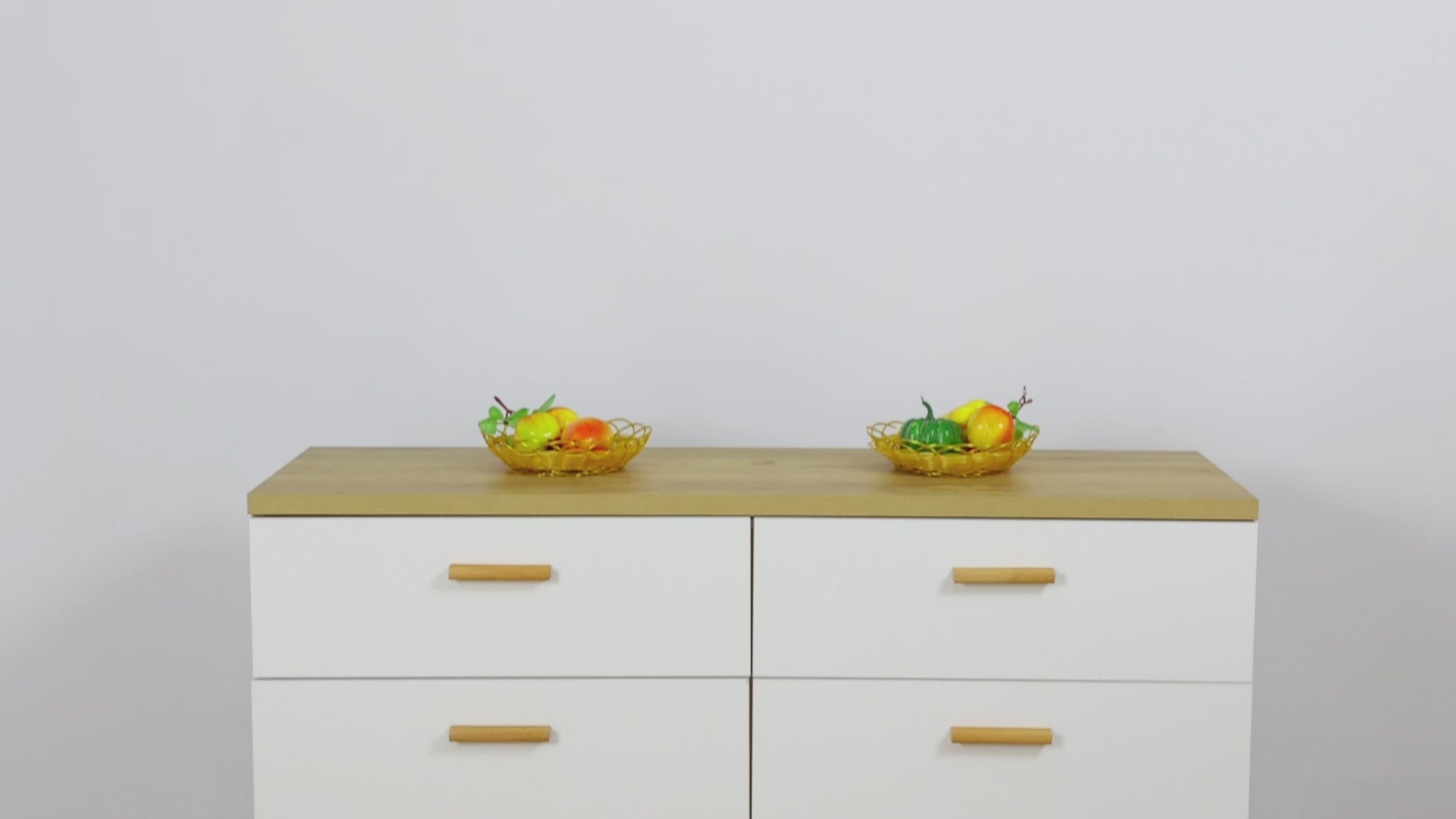 Load video: Eeeza 6-Drawer Wooden Storage Dresser with Solid Wood Frame and Soft-Close Slides