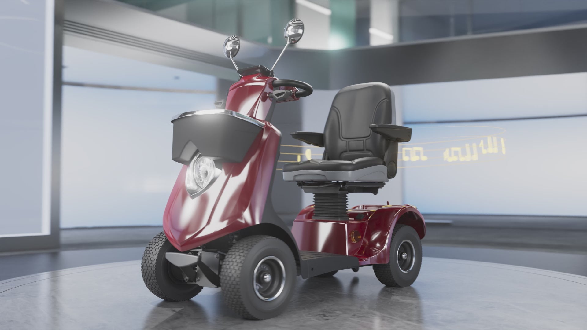 Load video: Eeeza Adjustable 500W 48V 20Ah Electric Mobility Scooter