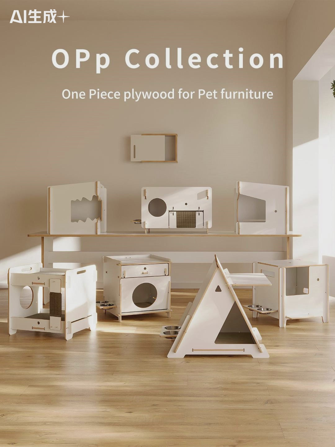 Load video: Eeeza Minimalist Multi-functional CatNap Side Table With Drawer