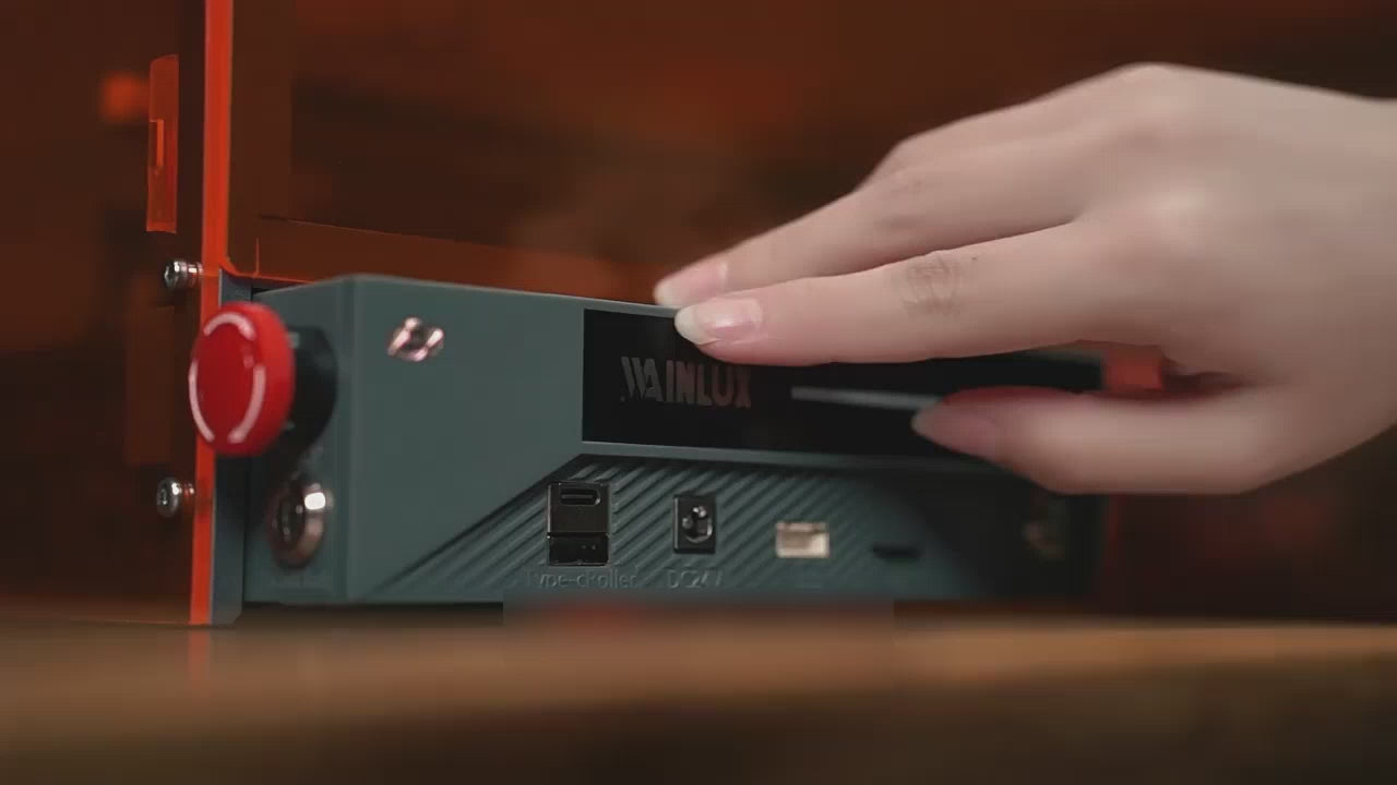 Load video: Eeeza Desktop Laser Engraving Machine