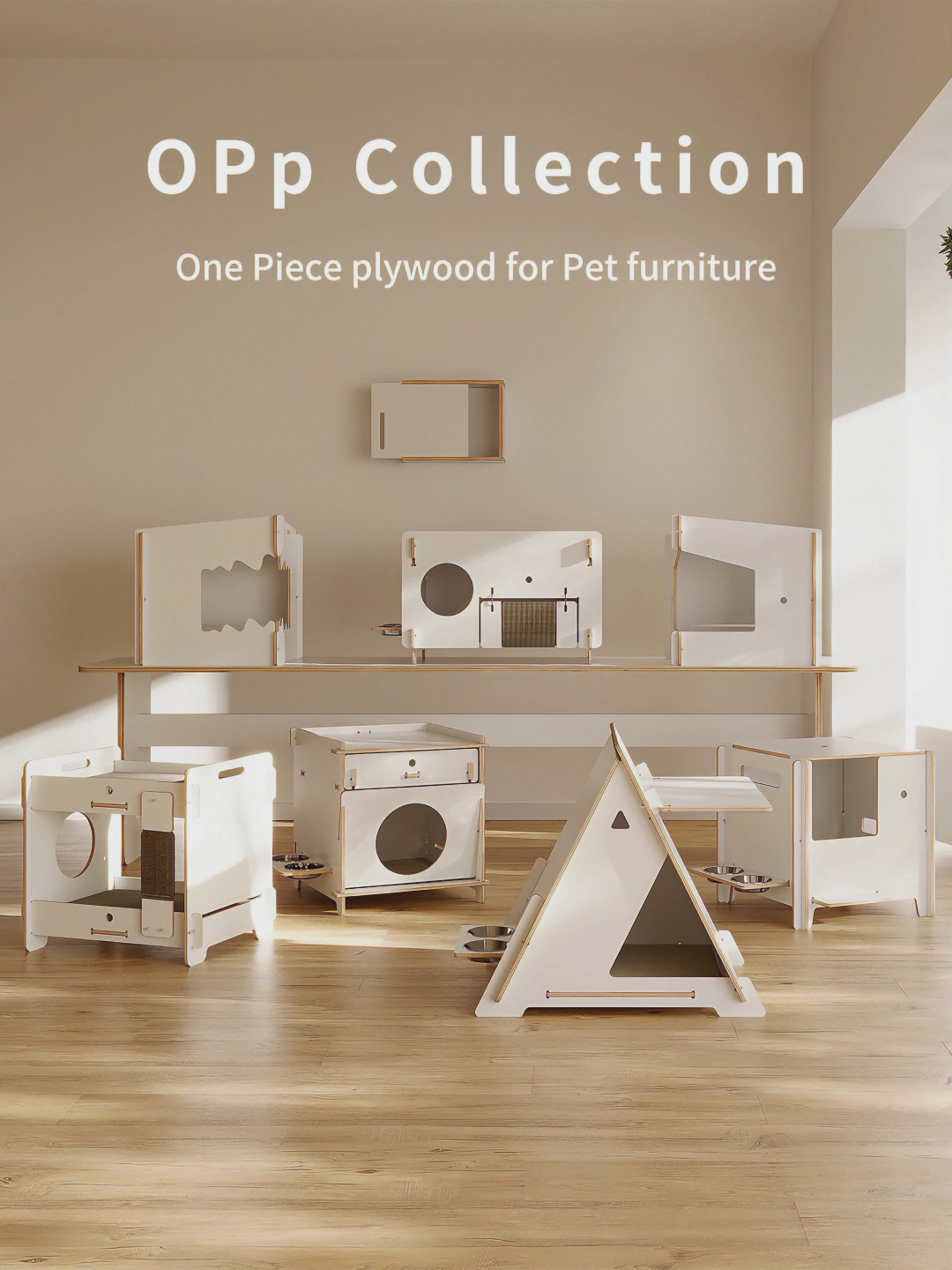 Load video: Eeeza Minimalist Double-layer CatNap Side Table With Scratching Board