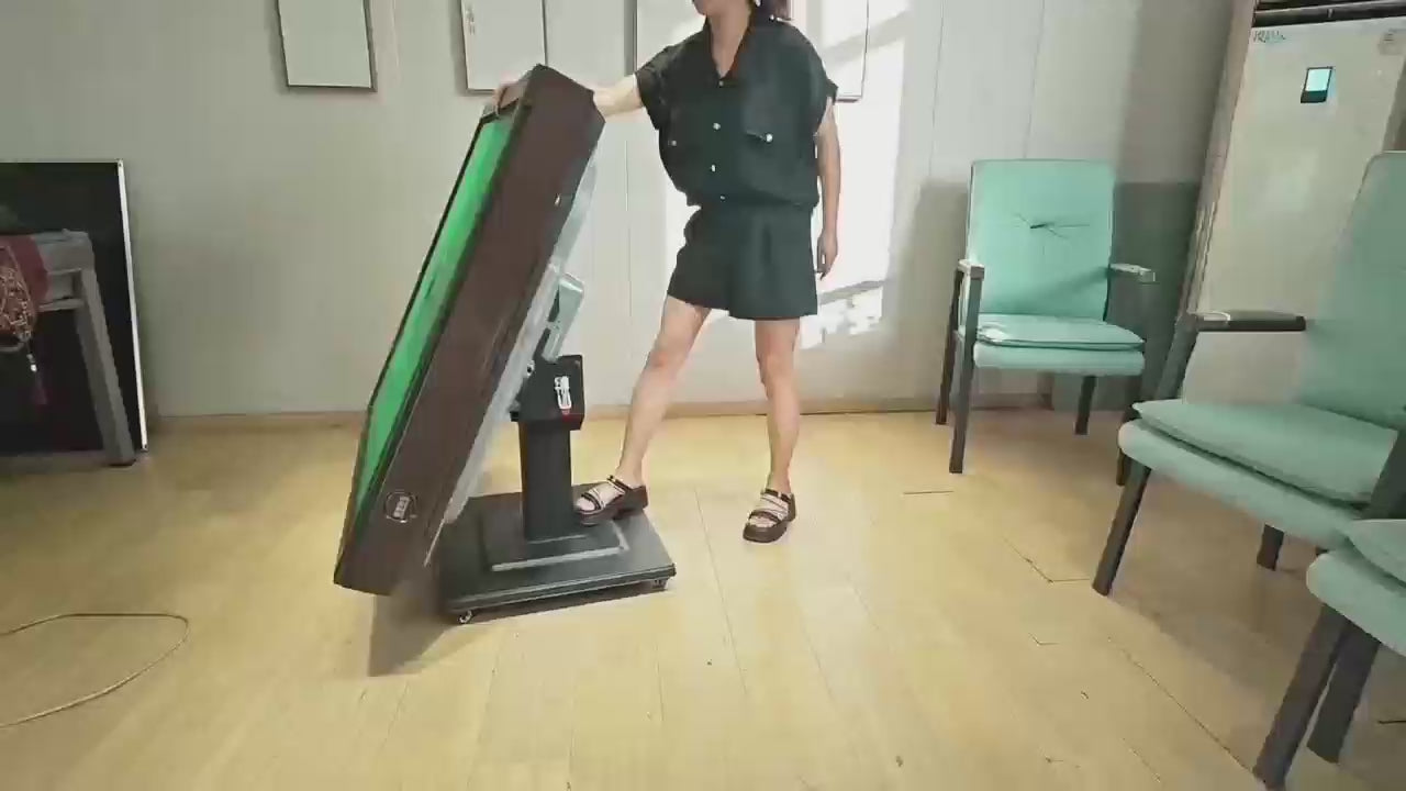 Load video: Automatic Mahjong Table 42mm 144 Mahjong Tiles {Green Blue}